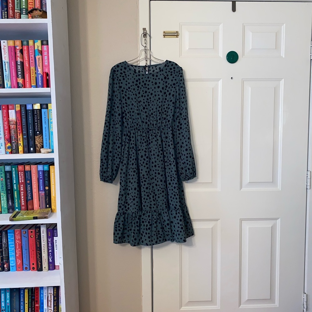 NWOT Green Leopard Print SHEIN Dress